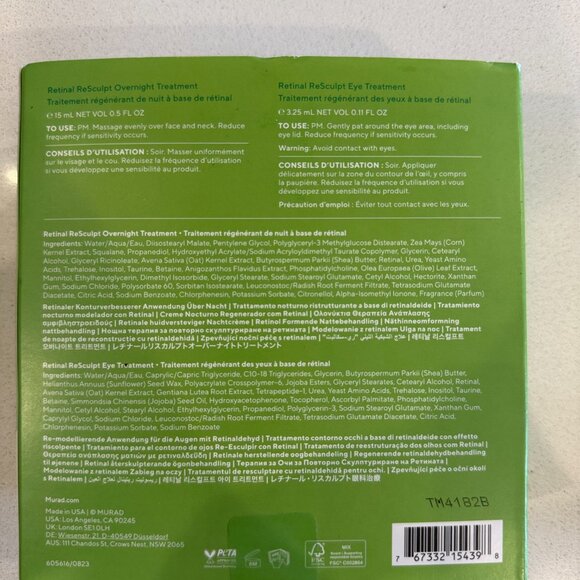 Murad The Science of Healthy Skin: Lift and ReSculpt with Retinal (2 piece kit!) - Picture 2 of 2